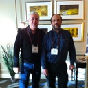 Amedeo Schembri of ViVa Audio, Italy and I in our show room.  He's a genius designer and a really nice guy.