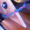 I like braiding the motor wiring