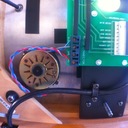 braided motor wiring connected to Lingo power supply's board