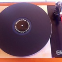 'table came together nicely.  Here we fitted it with a Funk Firm 5mm Achromat replacement mat.  Looks pretty sharp.Also something that I started doing many years ago is to flip the power switch by 180˚ allowing the light to be seen from across the room. Nothing like walking into your room to the platter spinning from over night.