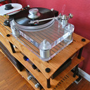 Basis 2200 Signature Series turntable spinning music into the room.