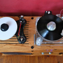 View from above.  Nice styling to the shelving and plenty of room.