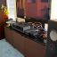 Ellas have a wonderful bull nosed cabinet, fit with fine grain leather fronts and backs