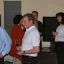 Bob Clarke of Profundo (center), is importer for most of the components that we showed and is a member here, on AE.  Colleen Cardas to the right chats with some guests.