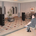 Another view of the MIT Cables Oracle MA speaker interfaces with Audio Research and Magico Q3.